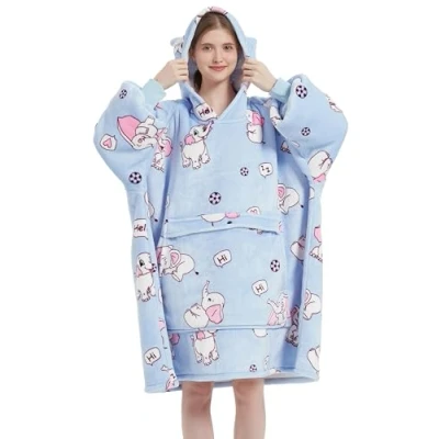Afbeelding van VERTAST Oversized hoodie met sherpa voering superzachte voering, comfortabel en warm, uniseks Voor thuis, genieten van de bank, videospelletjes spelen cadeau geven