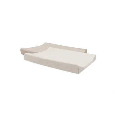 Afbeelding van Jollein Aankleedkussenhoes Badstof Duo 2 Stuks 50x70 cm Oatmeal &amp; Sand