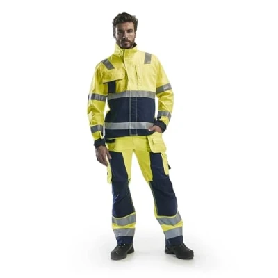 Afbeelding van Blaklader Werkbroek High Vis 1568 1811 Geel/Marineblauw C46