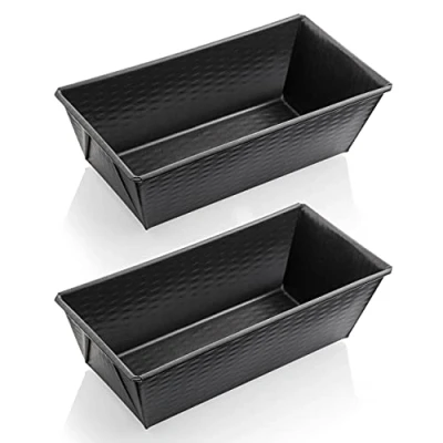 Afbeelding van Grizzly 2 stuks broodbakvormen, 25 x 11,5 cm, zuurdesembestendig, anti aanbaklaag, voor brood en cake