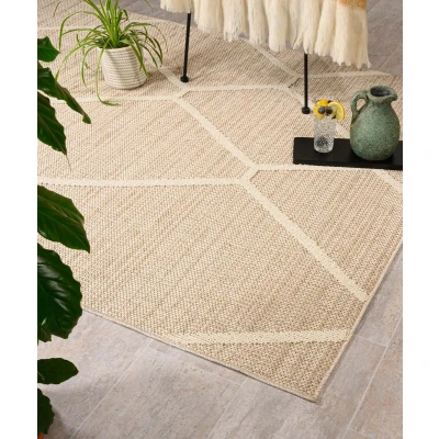 Afbeelding van Jute Buitenkleed Lazo Diamond Beige 80x150 Cm