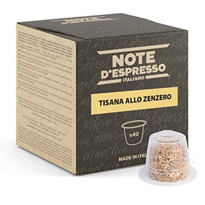 Afbeelding van Note d&#039;Espresso gember infusiecapsules exclusief compatibel met NESPRESSO* 40 x 2 g