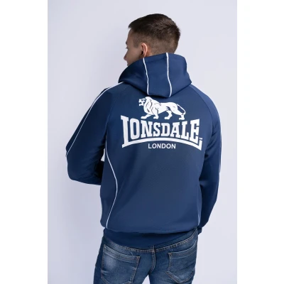 Afbeelding van Lonsdale Achav Sweater met rits, Heren, Maat: 3XL, Dark navy white