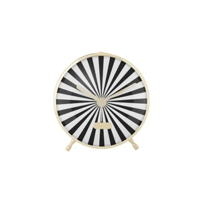 Afbeelding van Karlsson Wekker Candy Swirl Zwart 12.5x3.7x12.5cm Modern