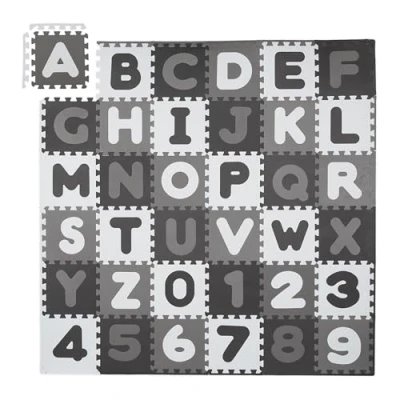 Afbeelding van Relaxdays speelmat puzzel puzzelmat schuim speelkleed eva babymat kruipmat