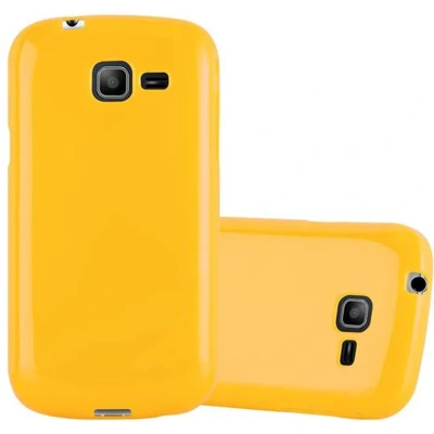 Afbeelding van Cadorabo Hoesje geschikt voor Samsung Galaxy TREND LITE in JELLY GEEL Beschermhoes gemaakt van flexibel TPU silicone Case Cover