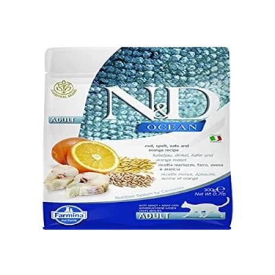 Afbeelding van N&amp;D Ocean kattenvoeding Kabeljauw 300 gr.