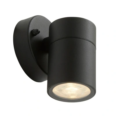 Afbeelding van Ansell Wandlamp Acero Down Zwart Gu10 Ip44 LEDdirect.nl