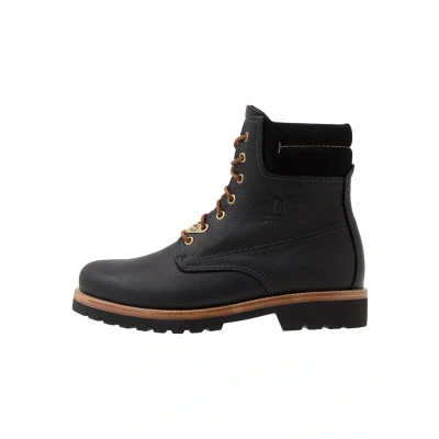 Afbeelding van Panama Jack Igloo Veterboots, Heren, Maat: 41, Black Schaapsleer