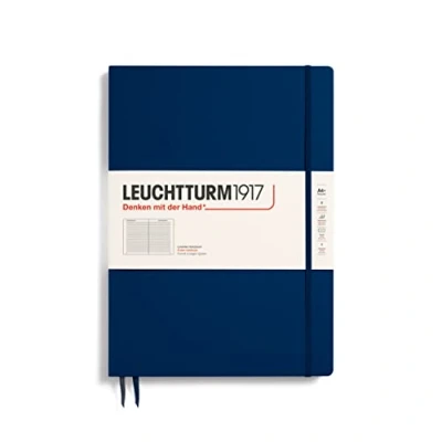 Afbeelding van Leuchtturm1917 Notitieboek XL Master Slim Gelinieerd Navy Blue