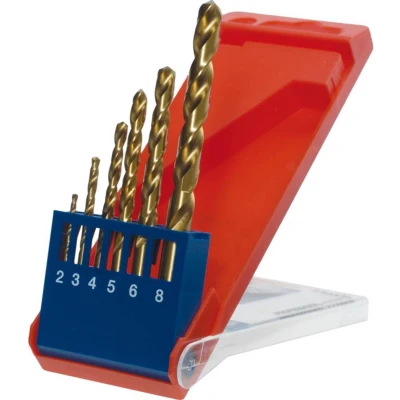 Afbeelding van kwb 427040 HSS Metaal spiraalboorset 6 delig 2 mm, 3 4 5 8 mm M2 DIN 338 Cilinderschacht 1 stuk(s)