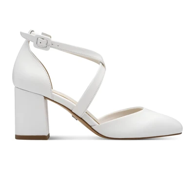Afbeelding van Tamaris Klassieke pumps, Dames, Maat: 41, White matt Hoogwaardig imitatieleer