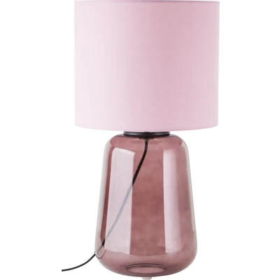 Afbeelding van Brilliant Hydra tafellamp 56cm mauve/violet glas/textiel snoer schakelaar 1x A60, E27, 60 W, geschikt voor normale lamp (niet inbegrepen)