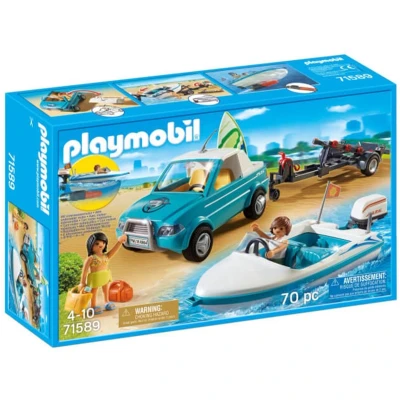 Afbeelding van PLAYMOBIL® Surfer Pickup mit Speedboat P 71589