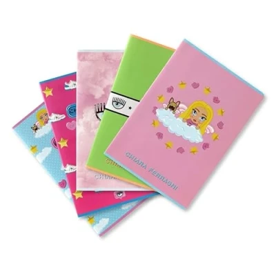 Afbeelding van Maxi schriften Chiara Ferragni x Pigna, f.to A4, 5 stuks, Mix Fantasy A, m, geruit mm, 02321475M