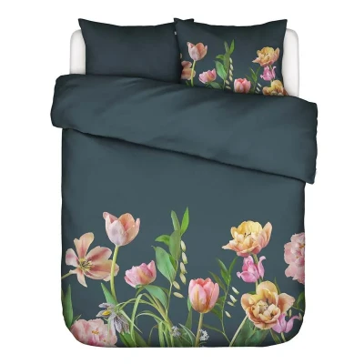 Afbeelding van ESSENZA Eloise Dekbedovertrek Slate grey Lits Jumeaux 240x200/220 cm