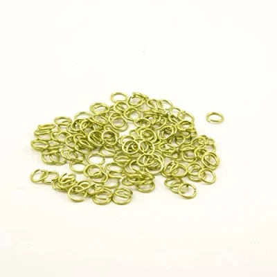 Afbeelding van Vaessen Creative 150 stuks springringen deco aluminium 7,25 mm Apple groen