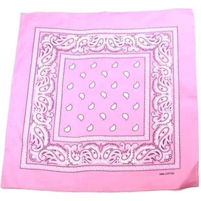 Afbeelding van Jumada&#039;s Boerenzakdoek Cowboy Zakdoek Bandana Dames Heren Lichtroze