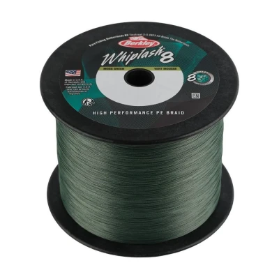 Image de Berkley Whiplash 8 Tresse Verte 2000m 0.28mm (47.1kg) pêche