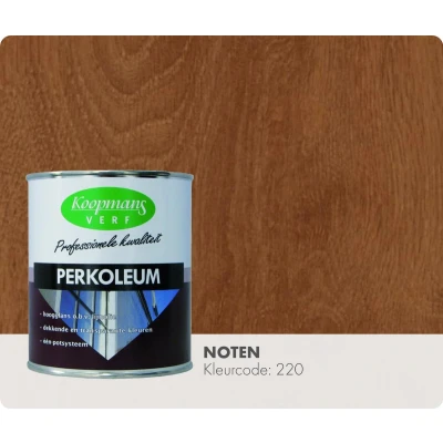 Afbeelding van Koopmans Perkoleum Hoogglans Transparant 0,75 ltr 220 noten Buitengevel &amp; Tuin