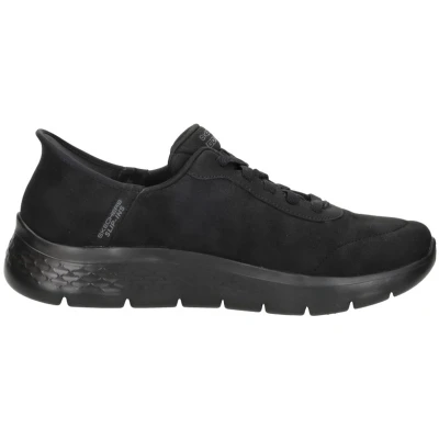 Afbeelding van Skechers Slip Ins: Go Walk Flex Hands Up Zwart Heren Sneaker Smooth Motion