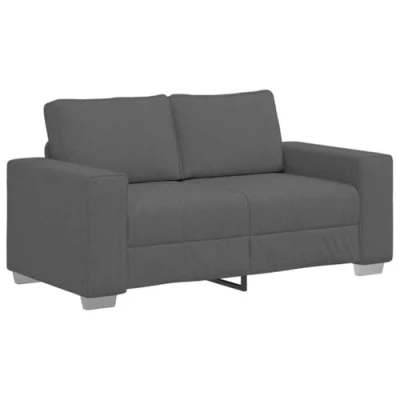 Afbeelding van vidaXL Loveseat bank 120 cm corduroy stof donkergrijs
