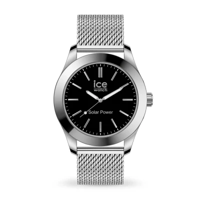 Afbeelding van ICE Watch steel Silver black Milanese 023795 Horloge Staal Zilverkleurig Ø 40 mm
