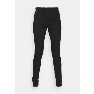 Afbeelding van Tommy Hilfiger dames Sylvia high waist skinny jeans met stretch in de kleur Zwart, maat: W24/L30