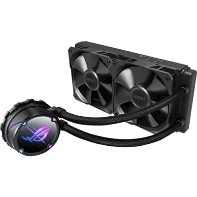 Afbeelding van ASUS ROG Strix LC II 240 AIO All in One vloeibare CPU koeler mm radiator, Intel LGA1700, 115x/2066 en AMD AM4/TR4, 2 x 120 4 polige PWM ventilator