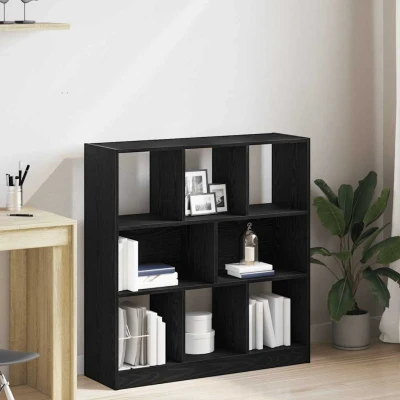 Afbeelding van Boekenkast 97,5x29,5x100 cm spaanplaat zwart eikenkleurig