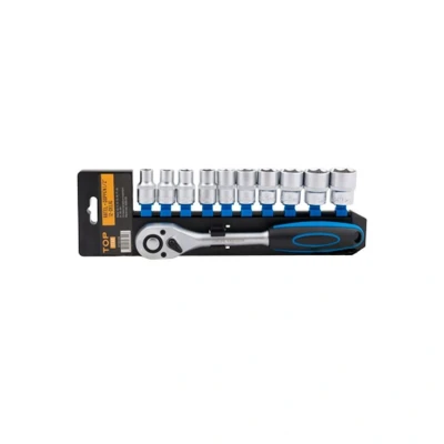 Afbeelding van Topgear Ratel + doppen 1/2&quot;, 11 delig