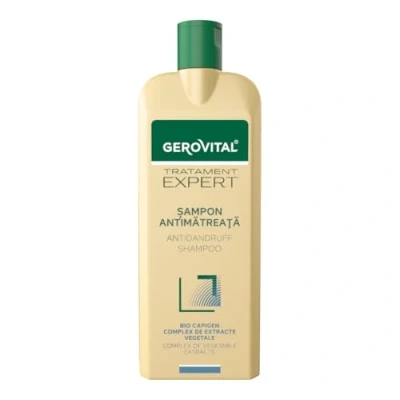Afbeelding van Gerovital Tratament expert Anti roos shampoo met Complex van plantenextracten BIO CAPIGEN 400ml