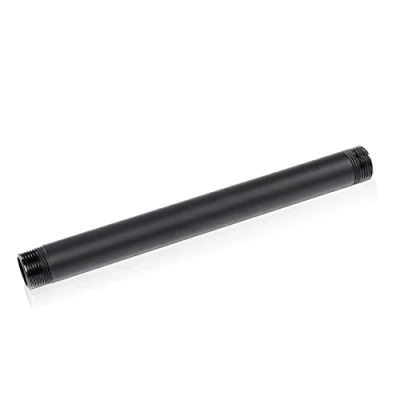 Afbeelding van pamo Smeedbare gietijzeren slang voor meubelbouw met 3/4 inch schroefdraad doe het zelf kledingstang in industrieel loft design Zwarte gepoedercoate waterslang Do It Yourself kledingkast