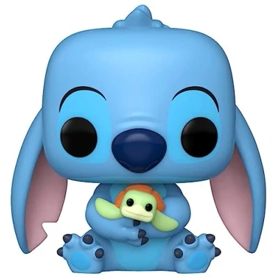 Afbeelding van Funko Pop! Disney: Stitch With Turtle, Lilo en Stitch, vinyl verzamelfiguur, cadeau idee, officieel product, speelgoed voor kinderen volwassenen, filmfans, modelfiguur