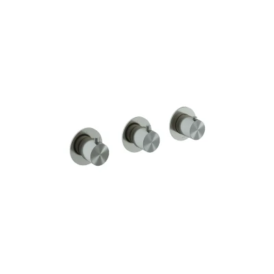 Afbeelding van HotBath Archie Afbouwdeel Inbouw douchethermostaat met 2 stopkranen Horizontaal/verticaal AR7067EXTIX