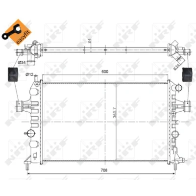 Afbeelding van Radiateur NRF 54668