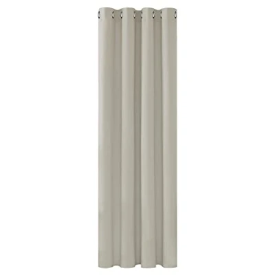 Afbeelding van Deconovo warmte isolerende verduisterende gordijnen, 132x160 CM (breedte x hoogte), gordijnen voor woonkamer en slaapkamer, modern ontwerp met oogjes, beige, 1delig