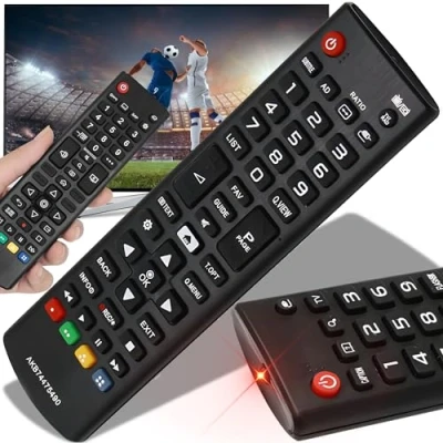 Afbeelding van Retoo Universele afstandsbediening voor LG TV, AK74475490, HDTV AKB75095308, AKB75095307, AKB73715601, verschillende Ultra HD tv&#039;s, compatibel met LCD LED&#039;s