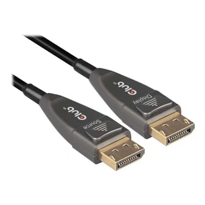 Image de Club 3D CAC 1079 Câble DisplayPort (M) verrouillé pour 1.4 20 m support 4K 8K Active Optical Cable (AOC)
