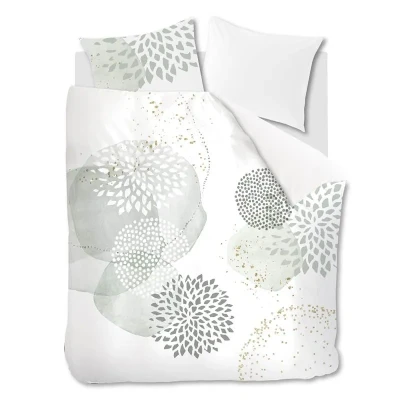 Afbeelding van Snoozing Mesa Dekbedovertrek Tweepersoons 200x200/220 cm Grey Green