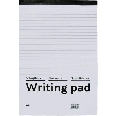 Afbeelding van Schrijfblok Qbasic A4 60gr lijn