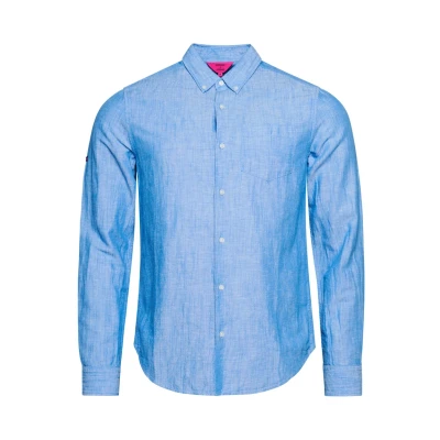 Afbeelding van Superdry Studios Button DOWN Overhemd, Heren, Maat: Small, Blue bonnet