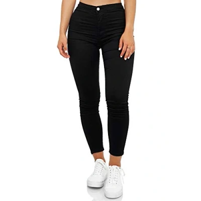Afbeelding van Elara Highwaist Jeans Skinny Fit, Dames, Maat: 38, Schwarz