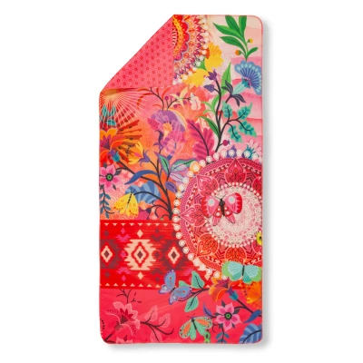 Afbeelding van HIP Sporthanddoek &quot;mandala&#039;s en bloemen&quot; Multi (50x100 cm) Microvezel