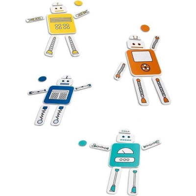 Afbeelding van BS Toys Robotvrienden Blikspel Vanaf 3 jaar 1 tot 4 spelers Educatief Spel