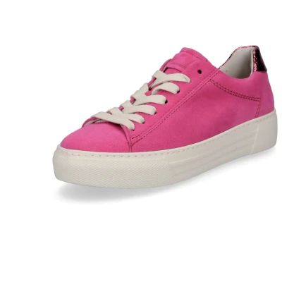 Afbeelding van Gabor Comfort Sneakers laag, Dames, Maat: 39, Pink/rubin Veloursleer