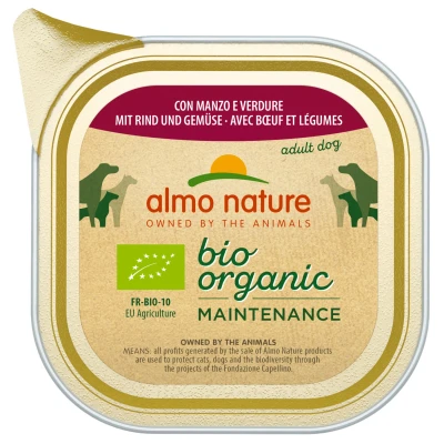 Afbeelding van Almo Nature Alu Daily Menu Bio Adult 100 g Hondenvoer Rund&amp;Groente