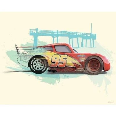 Afbeelding van Komar Poster Cars Lightning Mcqueen 50 X 70 Cm Multicolor