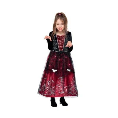 Afbeelding van Smiffy&#039;s Vampier &amp; Dracula Kostuum Bloeddorstige Hier Meisje Rood, Zwart Medium Halloween Verkleedkleding