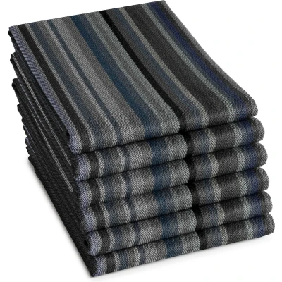 Afbeelding van DDDDD theedoek Over the rainbow 60x65 cm Grey 6 stuks